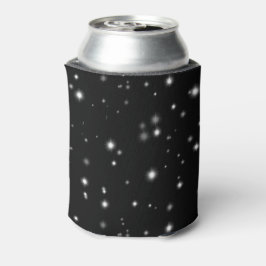 Enfriador De Latas Starlight Sparkles Black and White Stars