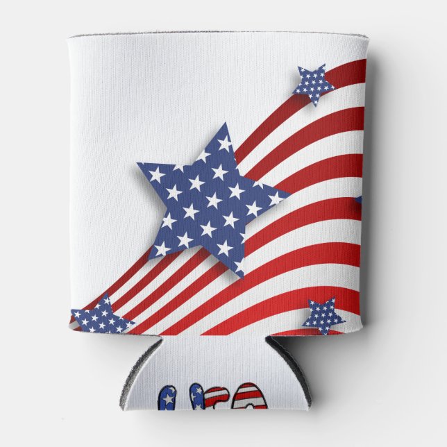 Enfriador De Latas Stars & Stripes Estados Unidos (Anverso)
