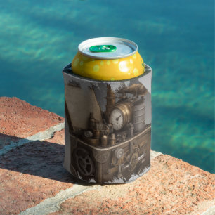 Enfriador De Latas Steampunk Time Machine - Vintage Treasure Chest