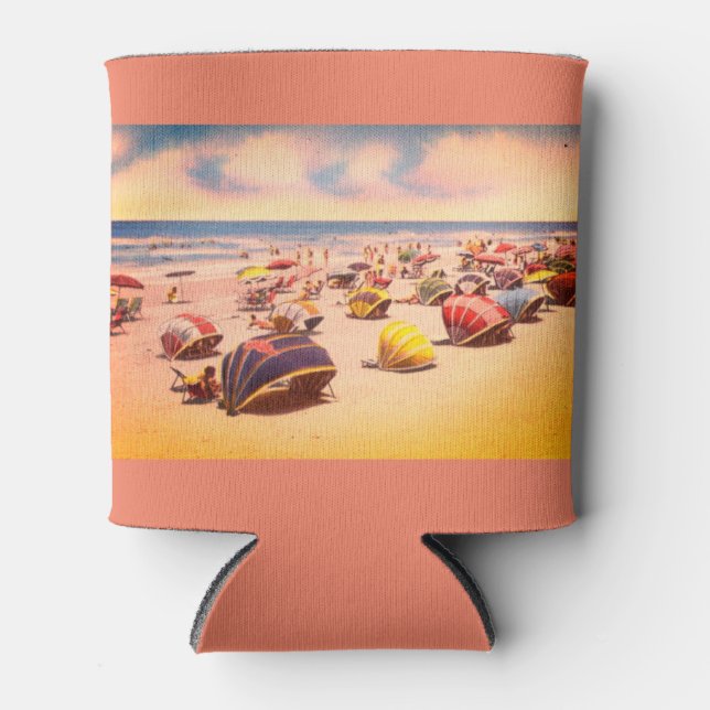 Enfriador De Latas Steward Beach, Galveston, Texas (Anverso)