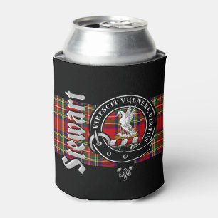 Enfriador De Latas Stewart Clan Badge & Tartan