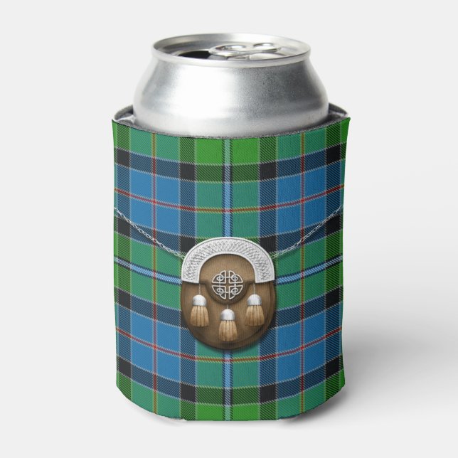 Enfriador De Latas Stirling Tartán Y Sporran (Lata Anverso)