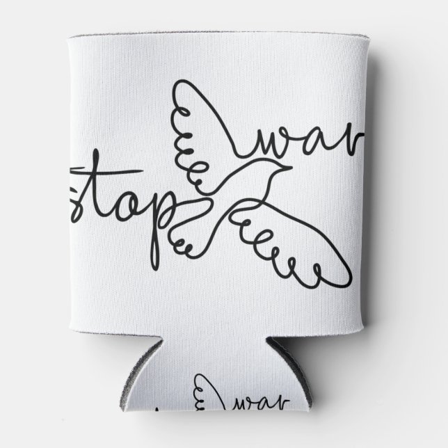Enfriador De Latas Stop War (Anverso)