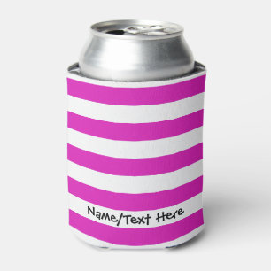 Enfriador De Latas STRIPS Pink ajustable con nombre