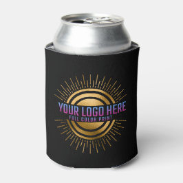 Enfriador De Latas Su Logo Aquí Color Negro