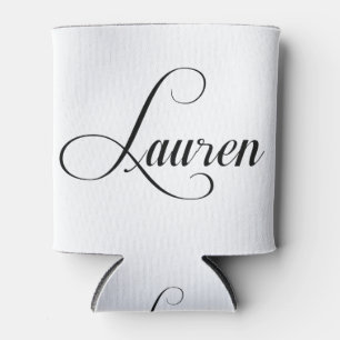 Enfriador De Latas Su Nombre Es Lauren Calligraphy