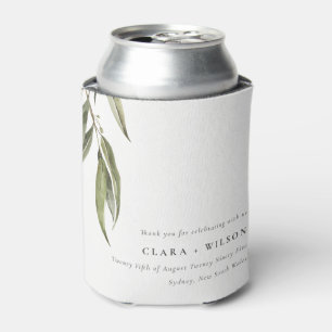 Enfriador De Latas Subcolor de agua simple Eucalyptus Boda botánico