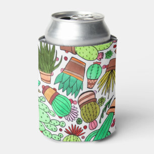 Enfriador De Latas Suculento Cactus Potted Plants Green Cacti Garden