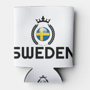 Enfriador De Latas Suecia, Bandera sueca, país sueco, pabellón de S