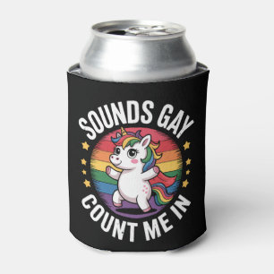 Enfriador De Latas Suena Gay Conmigo En El Orgullo Arcoiris De Unicor