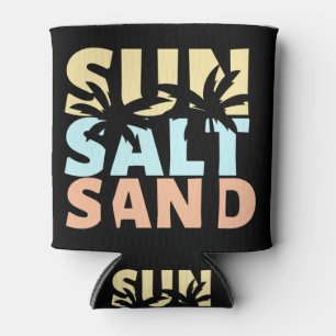Enfriador De Latas Sun Salt Sand Beach Summer