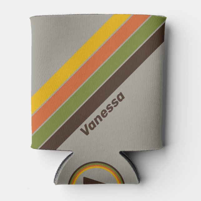 Enfriador De Latas Sunset Clover Stripes with Name (Anverso)