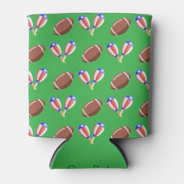 Enfriador De Latas Super Bowl de temática latina (Anverso)