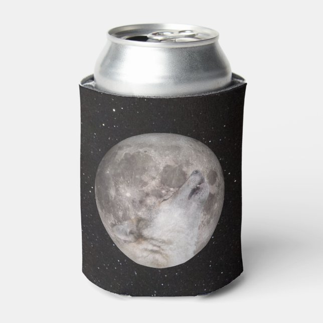 Enfriador De Latas Super Wolf Moon (Lata Anverso)