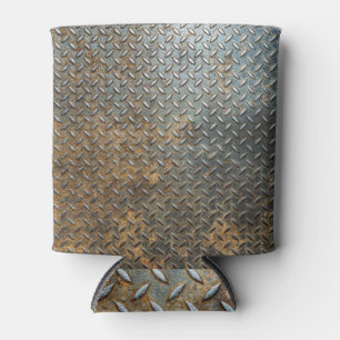 Enfriador De Latas Superficie metálica, fondo de textura reflectante.