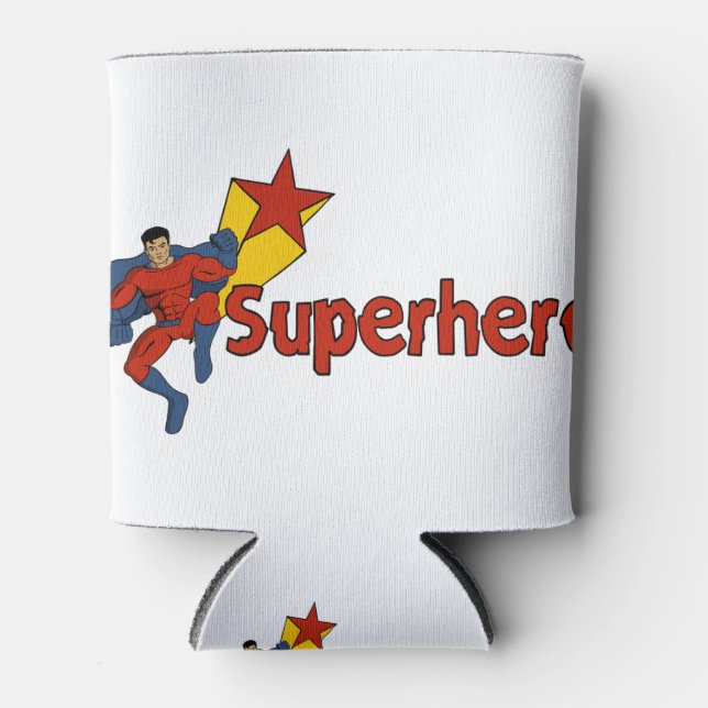 Enfriador De Latas Superhéroe (Anverso)