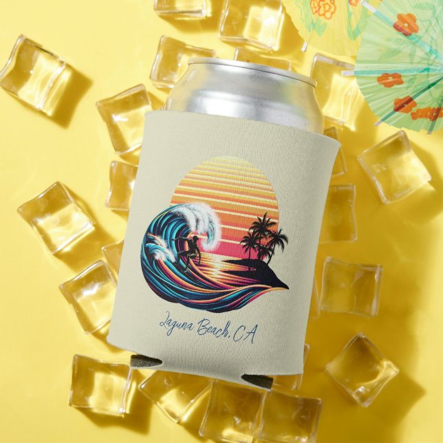 Enfriador De Latas Surf al atardecer (Verano in situ)