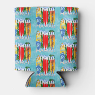 Enfriador De Latas Surfboards Aloha Hawaii Summer