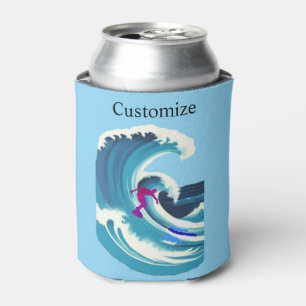Enfriador De Latas Surfista de Olas Grandes Thunder_Cove