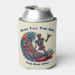Enfriador De Latas Surfista del Skeleton colorido