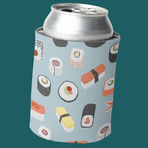 Enfriador De Latas Sushi Nigiri Maki Roll Patterned