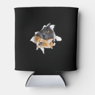 Enfriador De Latas Sweet Kitten Couple | Gracioso regalo de Cat Lover