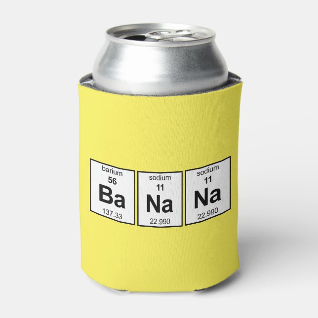 Enfriador De Latas Tabla periódica de BaNaNa (Lata Anverso)