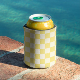 Enfriador De Latas Tablero de cheques amarillo