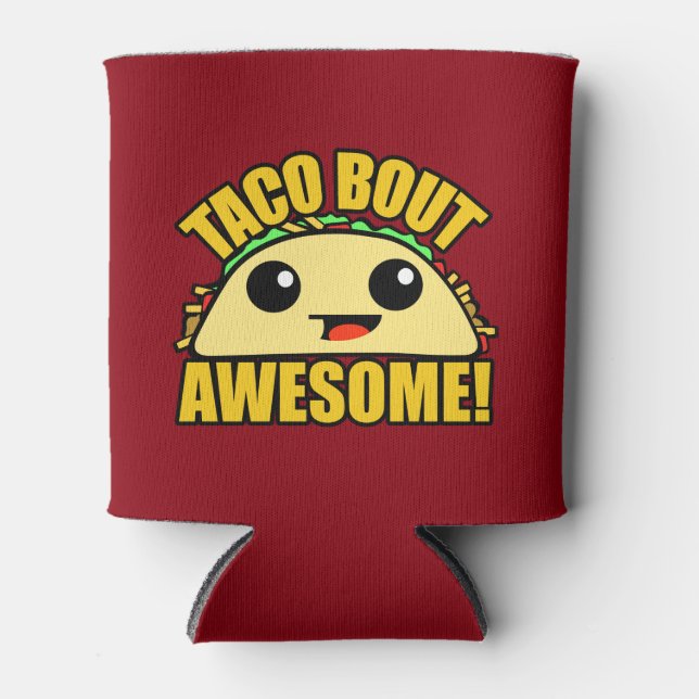 Enfriador De Latas Taco Bout Awesome (Anverso)