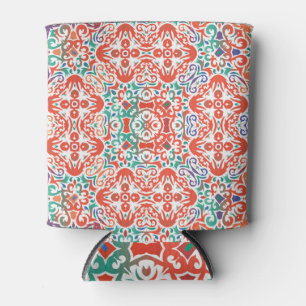 Enfriador De Latas Talavera mexicana: Collage de mosaicos étnicos.