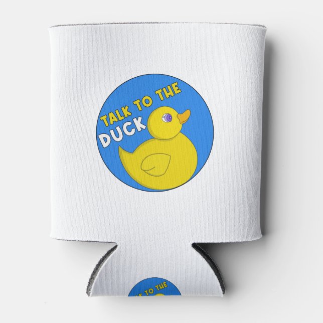 Enfriador De Latas Talk to the Duck (Anverso)