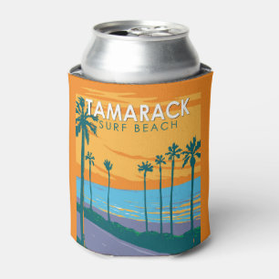 Enfriador De Latas Tamarack Surf Beach California Travel Art Vintage