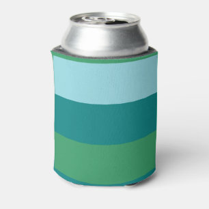 Enfriador De Latas Tanager Turquoise, azul Verde azulado y Kelly Gree