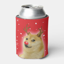 Enfriador De Latas Tarjeta de meme de Navidad de perro Dogright Doggo