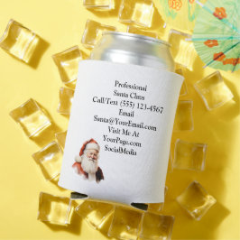 Enfriador De Latas Tarjeta de presentación tradicional de Santa Claus