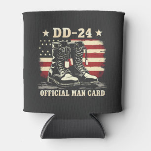 Enfriador De Latas Tarjeta oficial de identificación DD 24 Bandera de