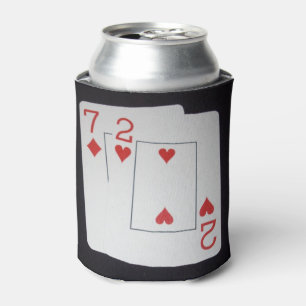 Enfriador De Latas Tarjetas De Poker Siete Y Dos,