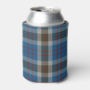 Enfriador De Latas Tartán viejo del gris azul de Thompson del clan