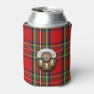 Enfriador De Latas Tartán y escarcela de los montañeses de Escocia 