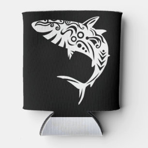 Enfriador De Latas Tatuaje tribal del tiburón maorí - idea del rega