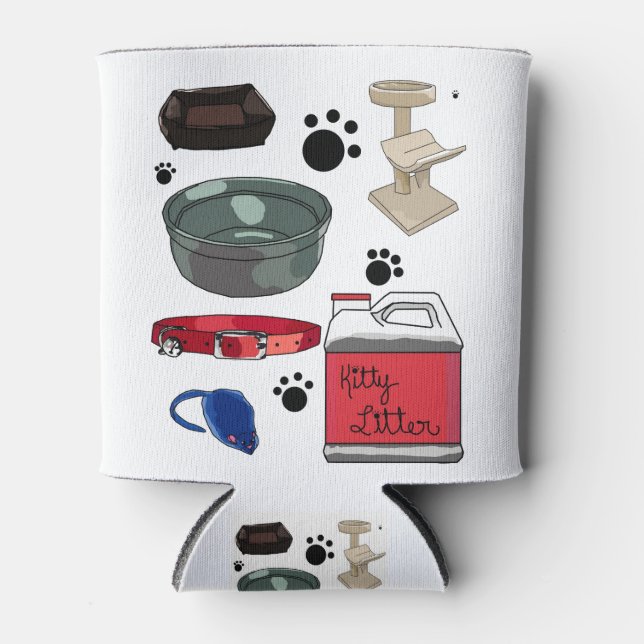 Enfriador De Latas Tazón de cuchara de yegua Kitten Bed Tree Kitty (Anverso)