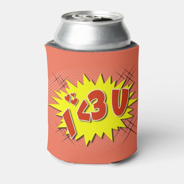 Enfriador De Latas Te amo (Reverso de la lata)