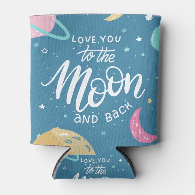 Enfriador De Latas Te Amo A La Luna Y A La Vuelta (Anverso)