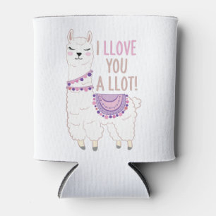 Enfriador De Latas Te amo mucho - Llama divertida