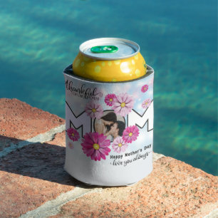 Enfriador De Latas Te amo siempre mamá Personalizado foto Día de la M