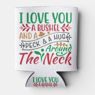 Enfriador De Latas Te amo un Bushel y un Peck y un abrazo alrededor d
