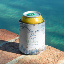 Enfriador De Latas Te Vemos Pronto Fiesta de Bebé Caracoles