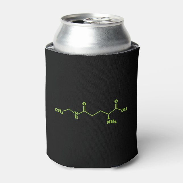 Enfriador De Latas Tea Theanine Molecular Chemical Formula (Lata Anverso)