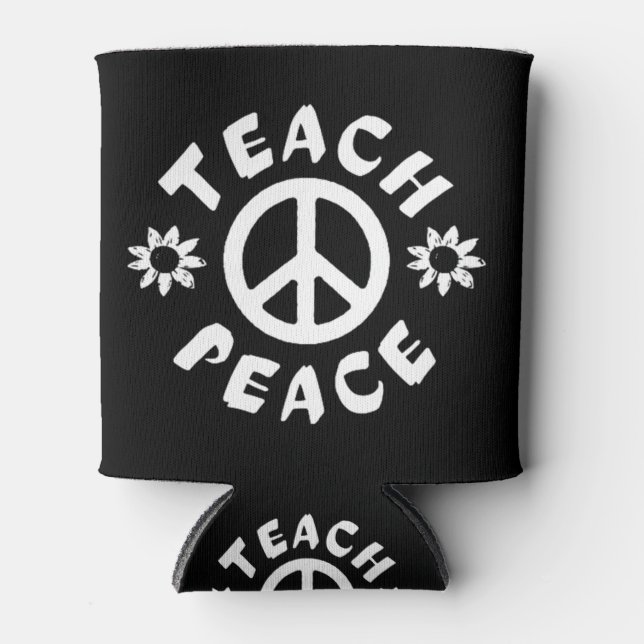 Enfriador De Latas Teach Peace (Anverso)
