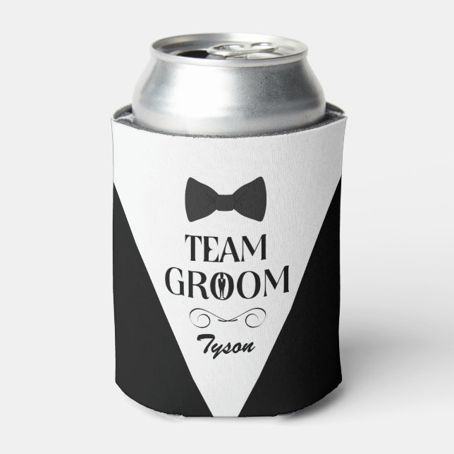 Enfriador De Latas Team Groom - Regalos creativos para los Groomsmen (Lata Anverso)